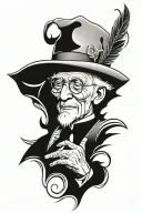 Memory grandpa tattoo design idea