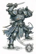 Warhammer 40k Adeptus Astartes tattoo design idea