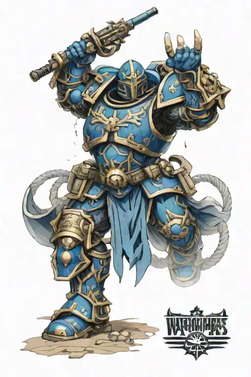 Warhammer 40k Adeptus Astartes tattoo design idea