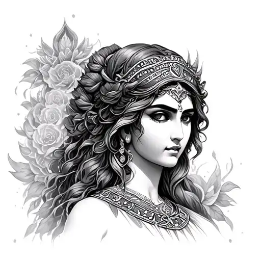 Hera Goddess tattoo design idea