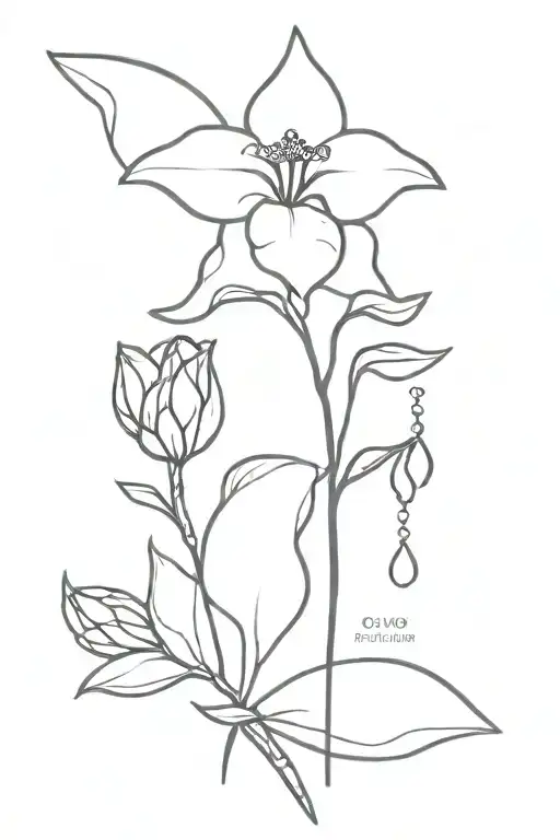 child, crystals, rose or orchid, children's date of birth, dove as a symbol of the holy spirit tattoo design idea