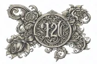 romen numeral tattoo design idea