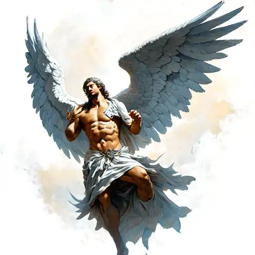 archangel uriel tattoo design idea