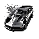 Corvette tattoo design idea