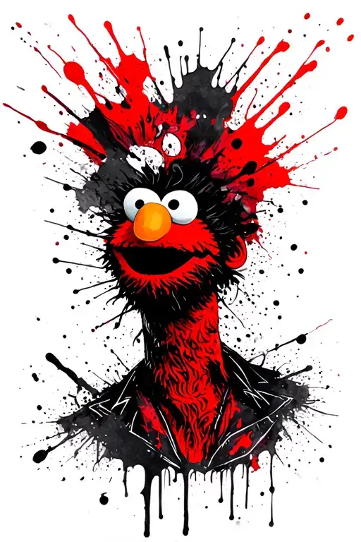 elmo chicano tattoo design idea