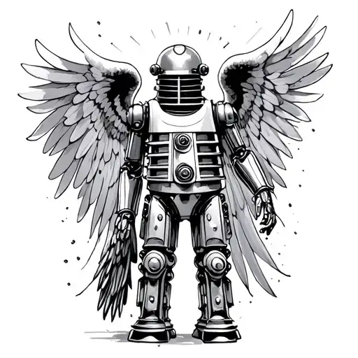 Cyberman Dalek Weeping angel tattoo design idea