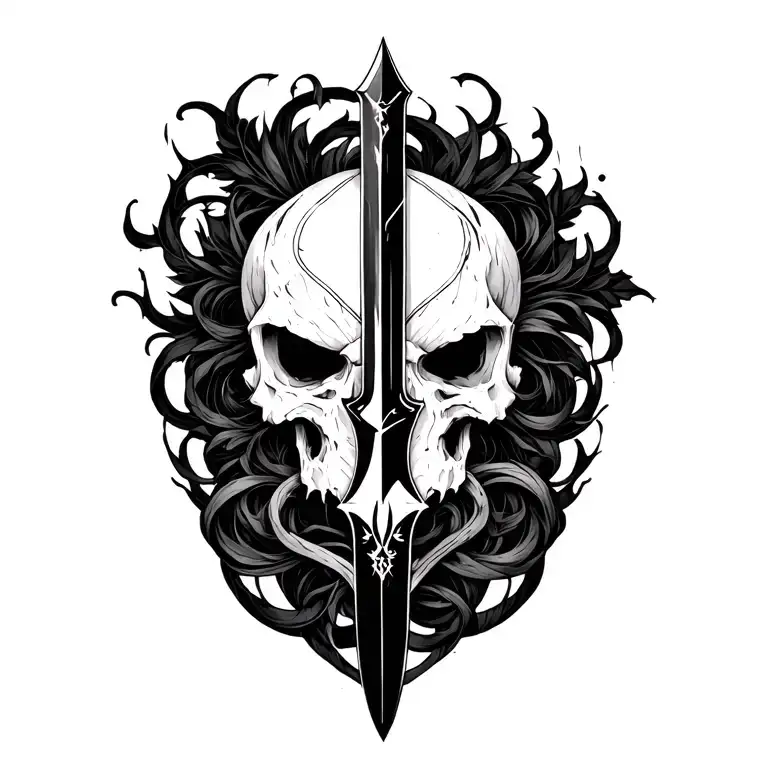 Maliketh The Black Blade tattoo design idea