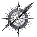 Moral Compass tattoo design idea