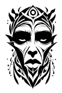 crone tattoo design idea