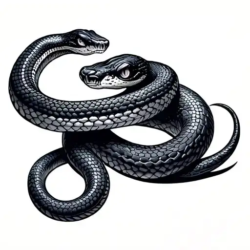 snake tattoo design idea