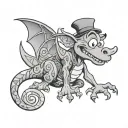 figment disney tattoo design idea