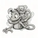 figment disney tattoo design idea