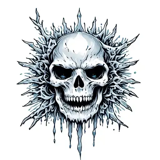 Icicle tattoo design idea