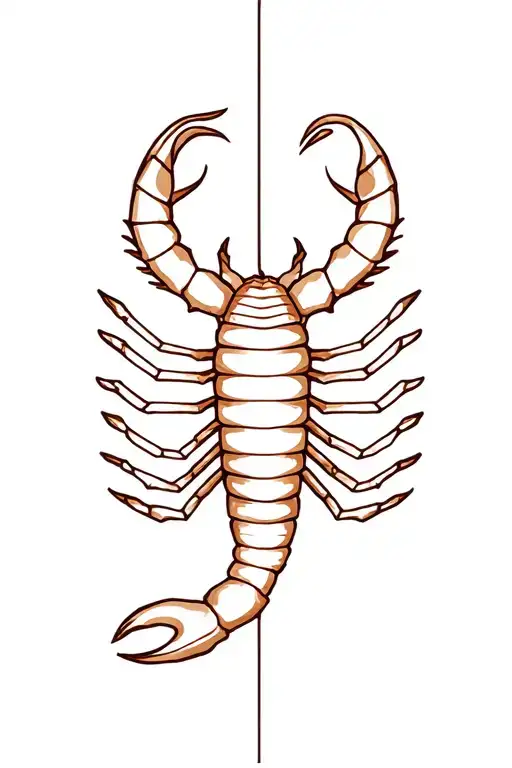 Zodiac sign scorpion, twin, scale, lion tattoo design idea