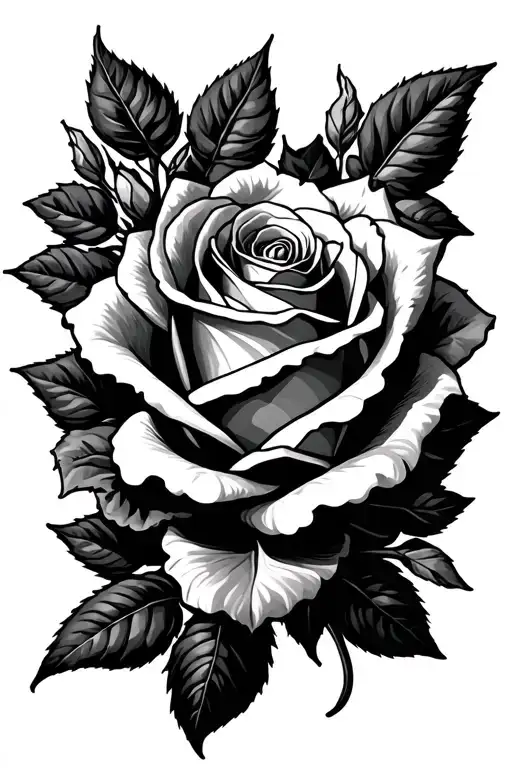Legends Never Die in a rose intertwined tattoo design idea