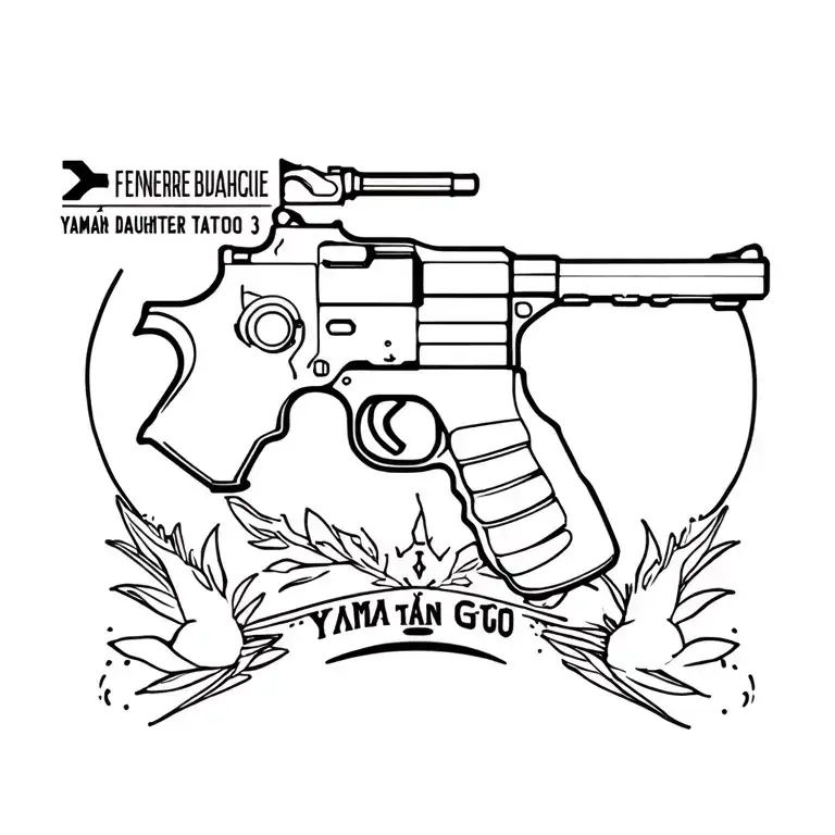 Fenerbahçe daughter asian son Yaman G3 gun anatolian alpinoid tattoo design idea