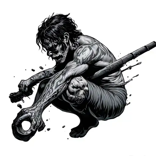 Obstacles tattoo design idea