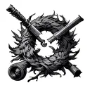 Obstacles tattoo design idea