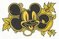 mickey mouse as a lemon tattoo design idea