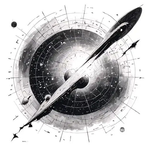voyager pulsar map tattoo design idea