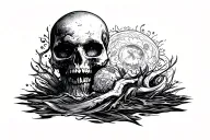 risk and rich  tattoo design idea