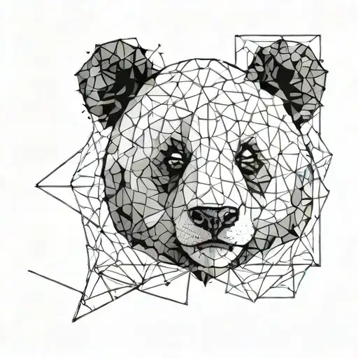 panda bear tattoo design idea