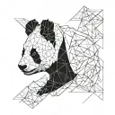 panda bear tattoo design idea
