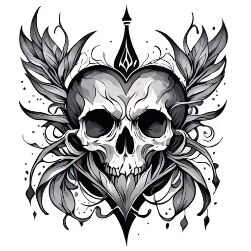 A symbol of balance between light and darkness, mind and heart, challenge and harmony. tattoo design idea