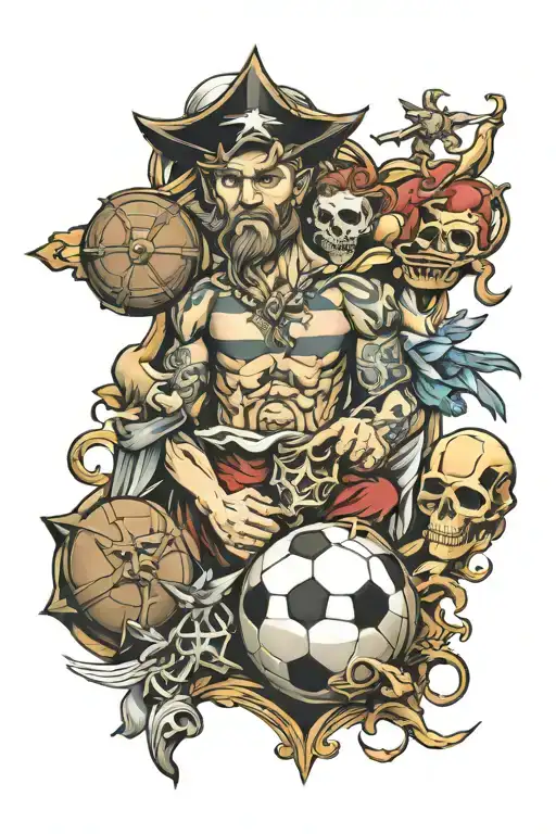 FAMILY, RELIGION, FOOTBALL, INTERIOR tattoo design idea