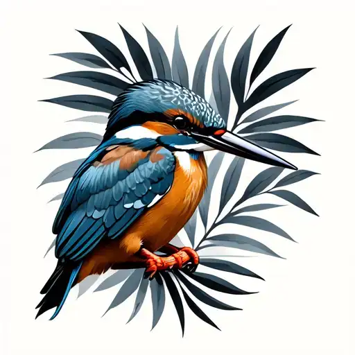 Kingfisher tattoo design idea