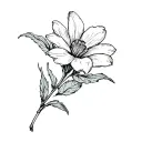 Flower jonquil tattoo design idea