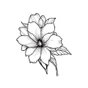 Flower jonquil tattoo design idea