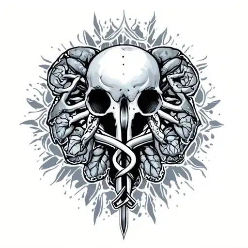 Ovarian Cancer tattoo design idea