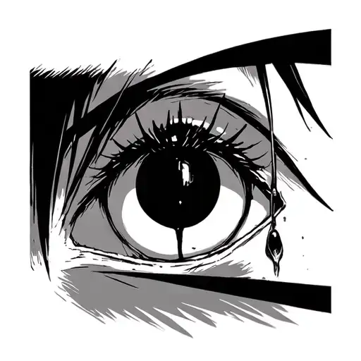 itachi uchiha crying eye tattoo design idea