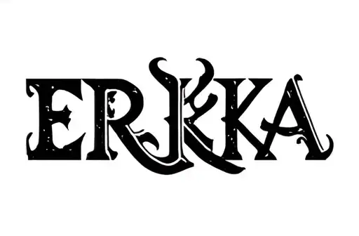 "Erika" tattoo design idea
