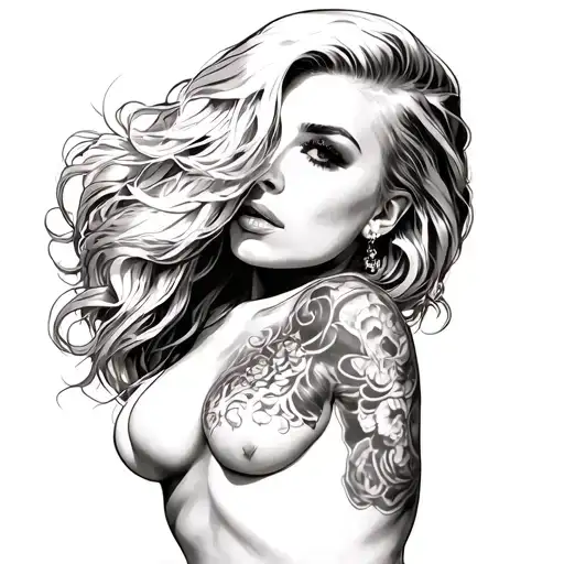 Kelly Gallagher playboy model tattoo nude tattoo design idea