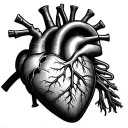 heart surgery  tattoo design idea