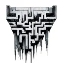 Maze with a maze runner line tattoo tattoo design idea