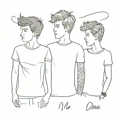 one direction tattoo design idea