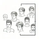 one direction tattoo design idea