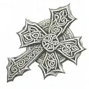 celtic cross  tattoo design idea