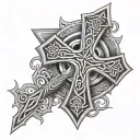 celtic cross  tattoo design idea