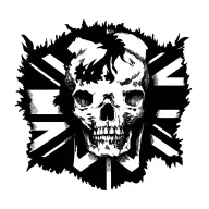 Black Union Jack tattoo design idea