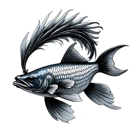 arowana tattoo design idea