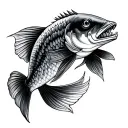 arowana tattoo design idea