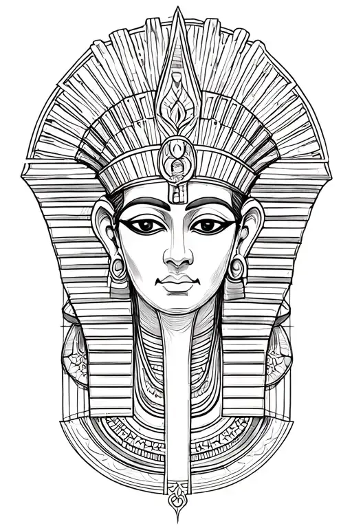 osiris god tattoo design idea