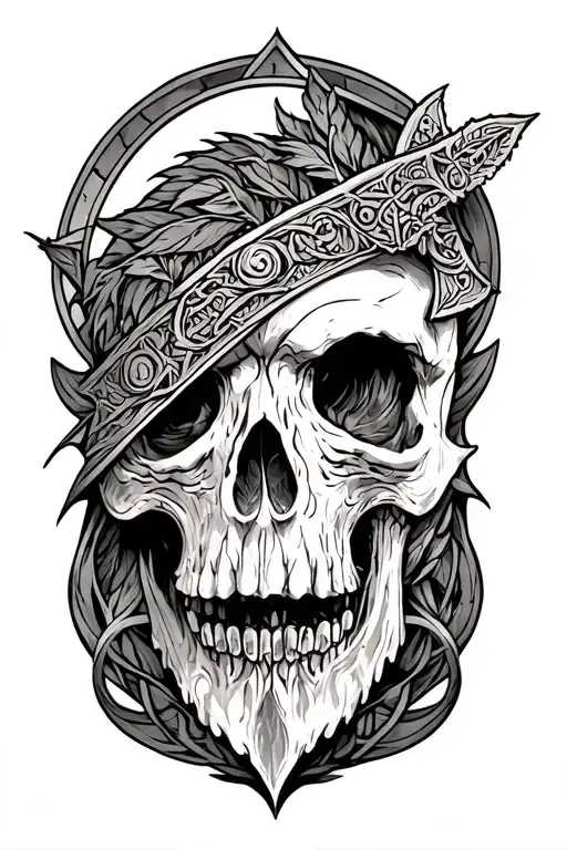 Anglo Saxon tattoo design idea