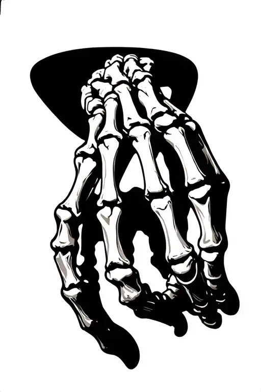 Michael Jordan skeleton hand tattoo design idea