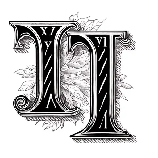 1991 Roman Numerals tattoo design idea