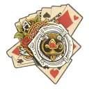 royal flush tattoo design idea